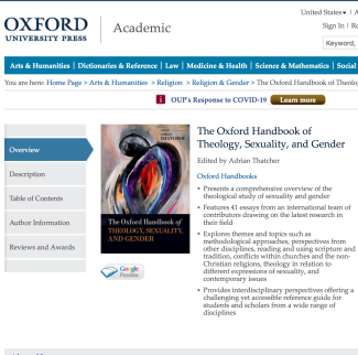 Oxford Handbook of Theology