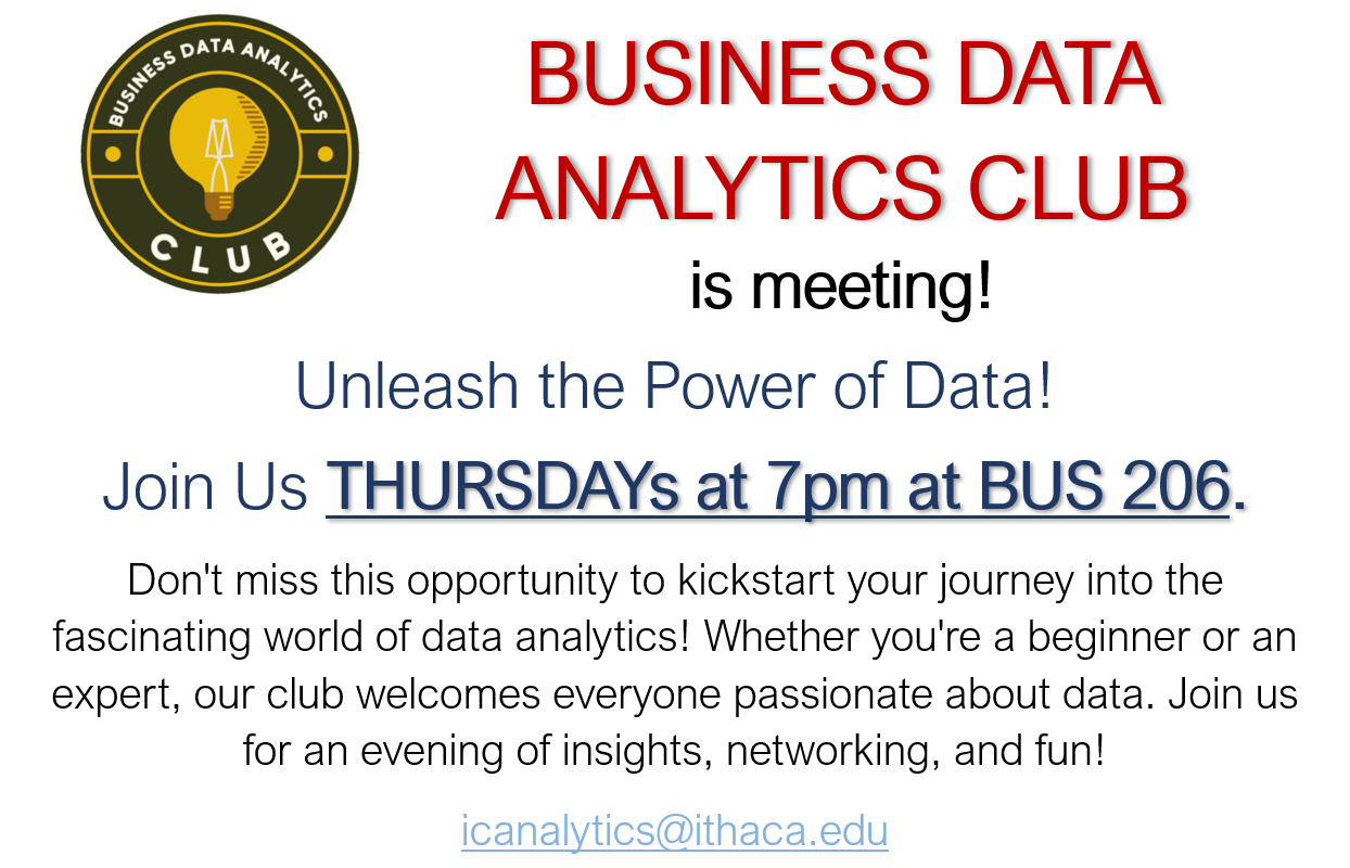 Business Data Analytics Club | Ithaca College