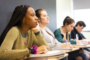 Students in a sociology classroom  