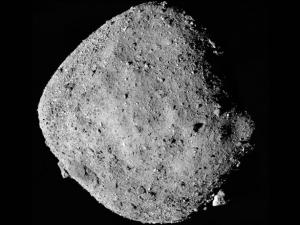 A round asteroid in space