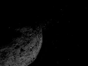 black-and-white photo of asteroid