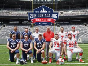 Ithaca and Cortland captains and coaches