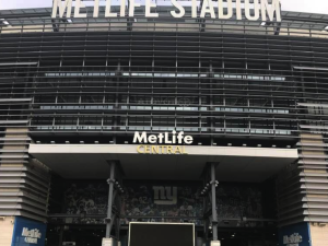 Exterior shot of MetLife Stadium