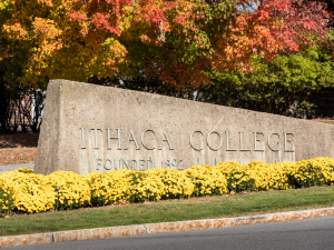 Ithaca College entry stone