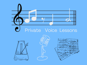 Private voice lessons