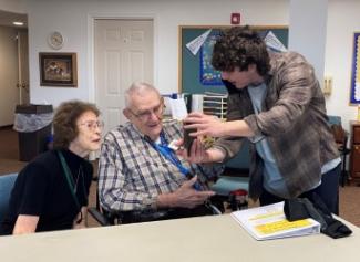 Student Teaches Elders Cell Phone Technology
