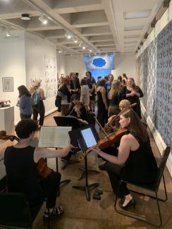 quartet plays at the opening