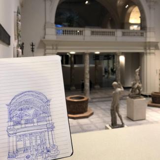 museum sketch