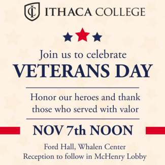 Poster for Veterans Day celebration