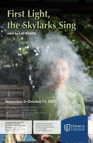 First Light, the Skylarks Sing exhibition poster