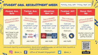 Recruitment Week Schedule
