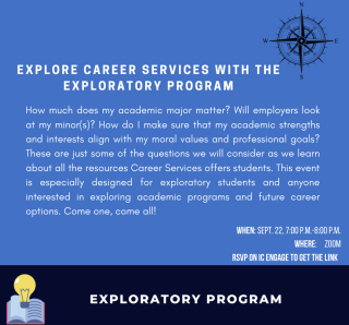 Exploratory Career Services Event PNG