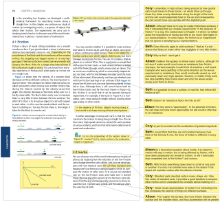 creen shot of annotations in perusall.