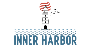 Inner Harbor logo with lighthouse