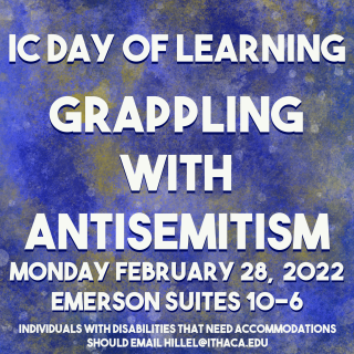 IC Day Of Learning: Grappling With Antisemitism Colorful Graphic