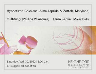 Paulina Velázquez Solís will be presenting a multimedia performance.