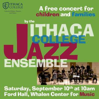 Poster for the Ithaca College Jazz Ensemble