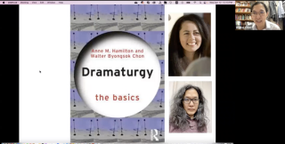 The Cover of Dramaturgy: The Basics, with Photos of the Authors