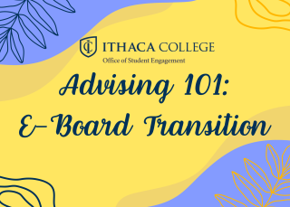 Advising 101: E-Board Transition Workshop