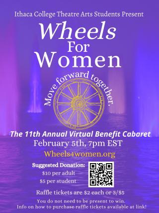 poster for April 8 Wheels for Women Cabaret