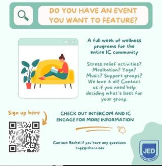 Do you have an event you want to feature for Stop & Breathe week? Use the QR code to submit it