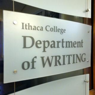 Dept of Writing sign