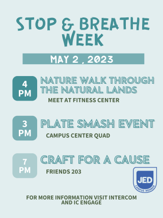 Stop and Breathe events for May 2, 2023