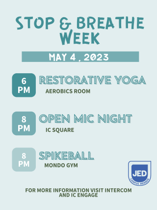 Stop & Breathe Week May 4th, 2023