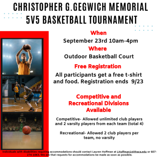 Christopher G. Gegwich Memorial 5v5 Basketball Tournament
