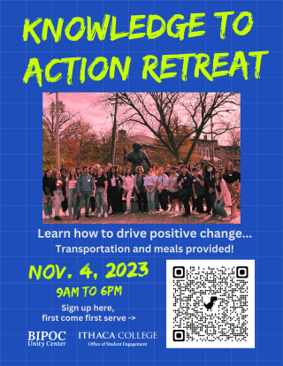 Retreat poster with photo of the 2022 participants.