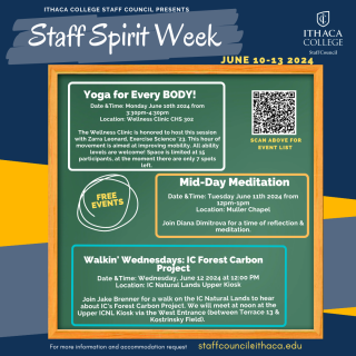 Staff Council Spirit Week Flyer