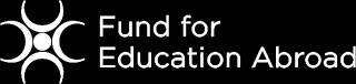 Fund for Education Abroad logo - white text on a black background