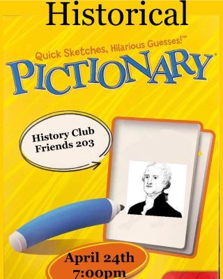 History Club Pictionary Poster 