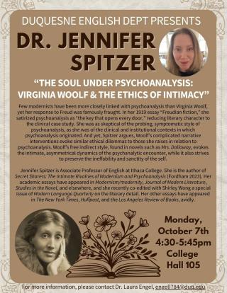 Professor Spitzer's talk at Duquesne University