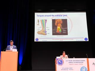 Dr. Jennifer McKeon presents at the 10th International Ankle Symposium.