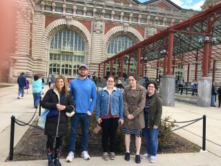 Italian Studies Students at Ellis Island.