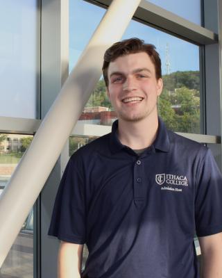 Ithaca College student Blake Beeler